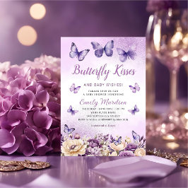 Butterfly Kisses and Baby Wish Girl Showküche Einladung