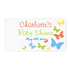Butterfly Kisses Baby Dusche Wasserflaschen Labels