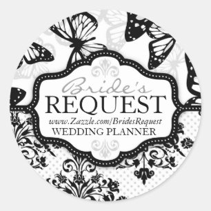 Butterfly Kisses Bold Business Sticker