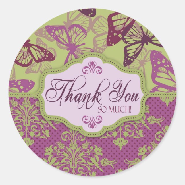 Butterfly Kisses Flirt TY Sticker (Vorderseite)