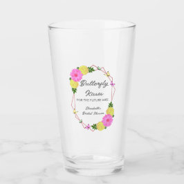 Butterfly Kisses for the Future Mrs. Brautparty Glas