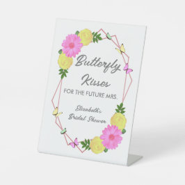 Butterfly Kisses for the Future Mrs. Brautparty Sockelschild