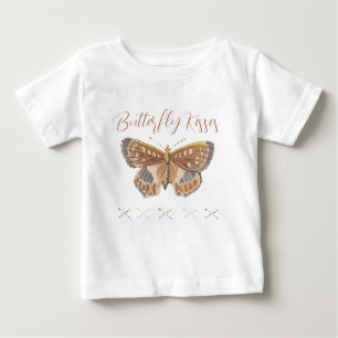 Butterfly Kisses Girl Boho Baby T-shirt