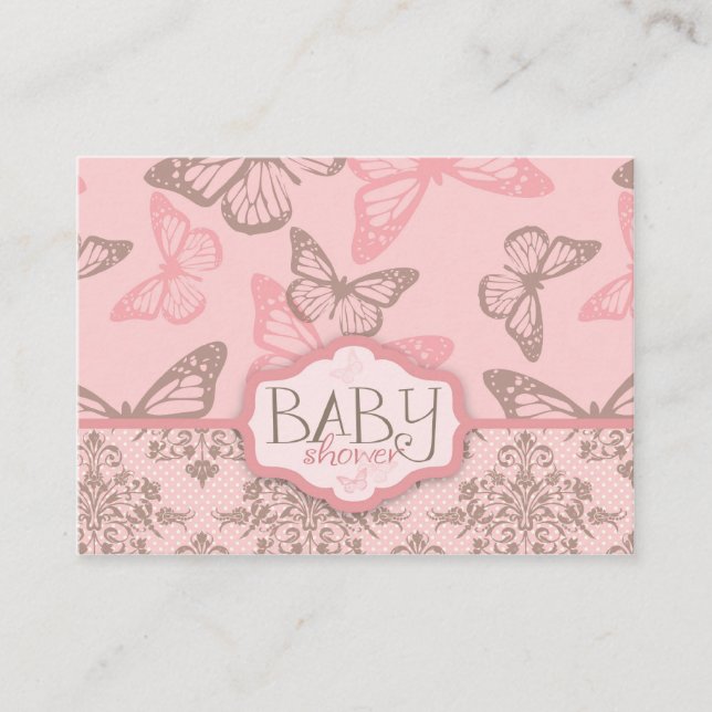 Butterfly Kisses Petal Erinnerung Notecard Begleitkarte (Vorderseite)