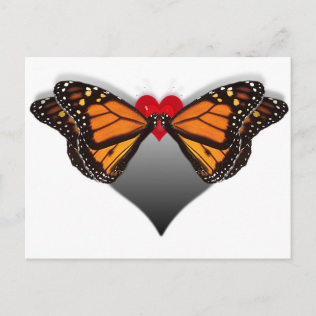 Butterfly Kisses Postkarte (Vorderseite)