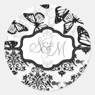 Butterfly Kisses Sticker_DrMullins Runder Aufkleber