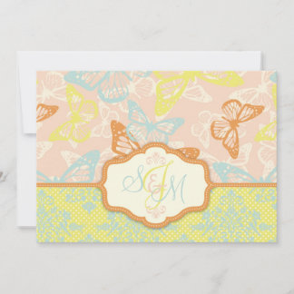 Butterfly Kisses Sweet Wedding Invitation Card Einladung