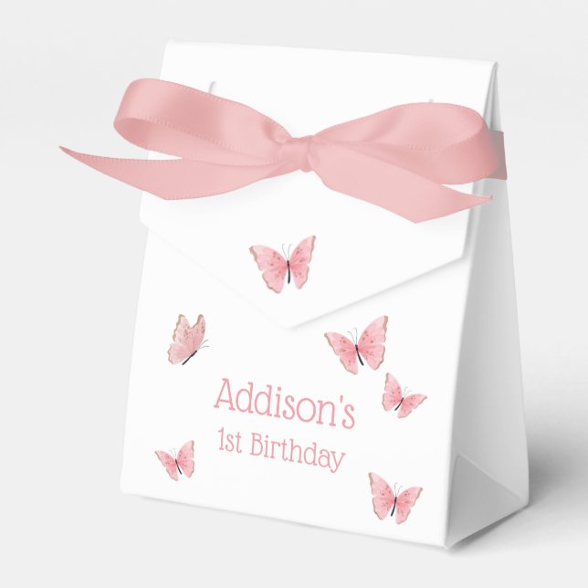 Butterfly Kisses und Birthday wünscht Birthday Fav Geschenkschachtel (Vorderseite)