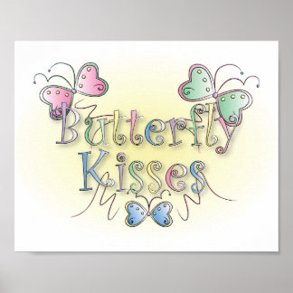 Butterfly Kisses Wall Art Poster