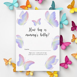 Butterfly Kisses Wie groß ist Mommys Bauchspiel Begleitkarte