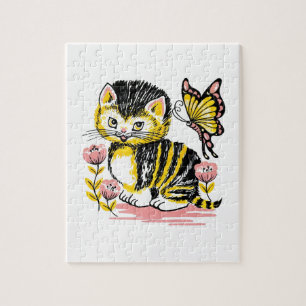 Butterfly & Kitten Puzzle