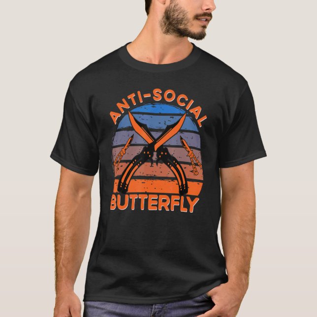 Butterfly Knife Balisong Quote 8 T-Shirt (Vorderseite)