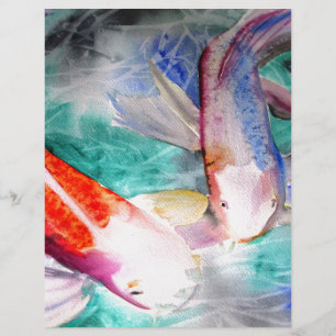 Butterfly Koi Aquarell Japanische Fischkunst