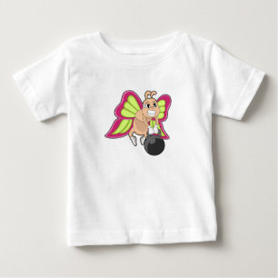 Butterfly-Krafttraining Dumbell Baby T-shirt