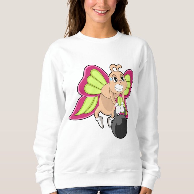 Butterfly-Krafttraining Dumbell Sweatshirt (Vorderseite)