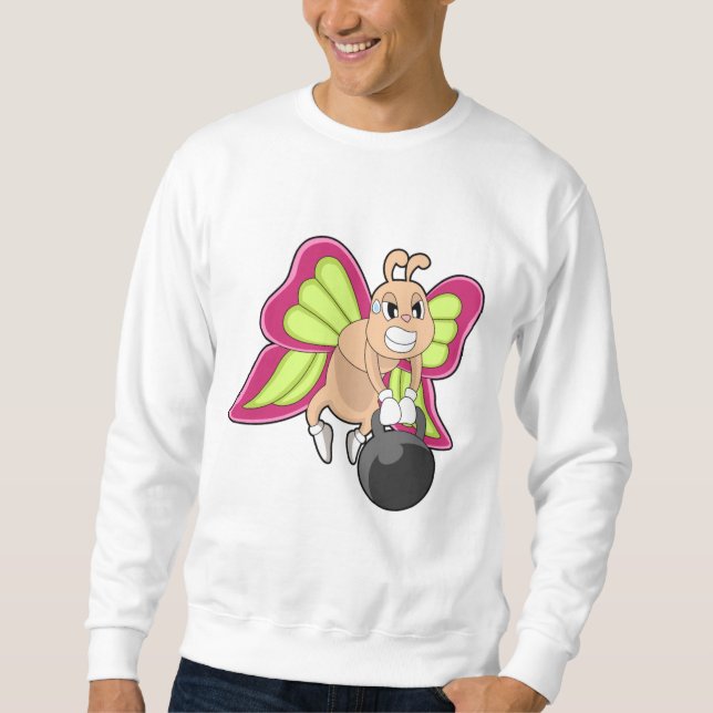 Butterfly-Krafttraining Dumbell Sweatshirt (Vorderseite)