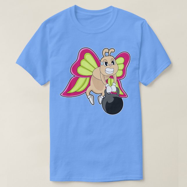 Butterfly-Krafttraining Dumbell T-Shirt (Design vorne)