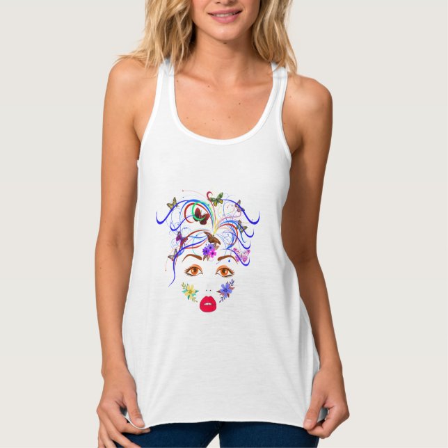 Butterfly Lady Tank Top (Vorderseite)