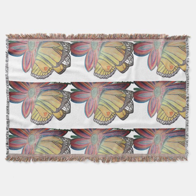 Butterfly landing beautiful decke (Vorderseite)