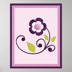 Butterfly Lane Poster Kinderzimmer Art Print 1 of