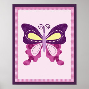 Butterfly Lane Poster Kinderzimmer Art Print 2 of