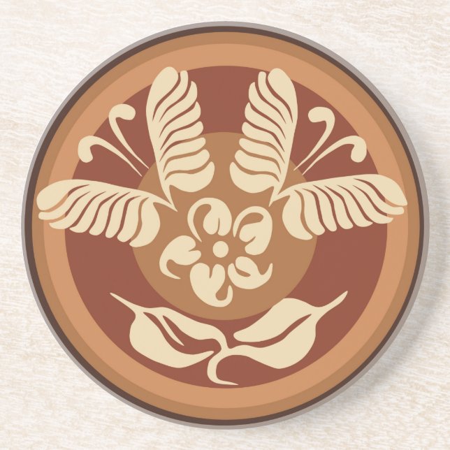 Butterfly Latte Art Untersetzer (Vorne)