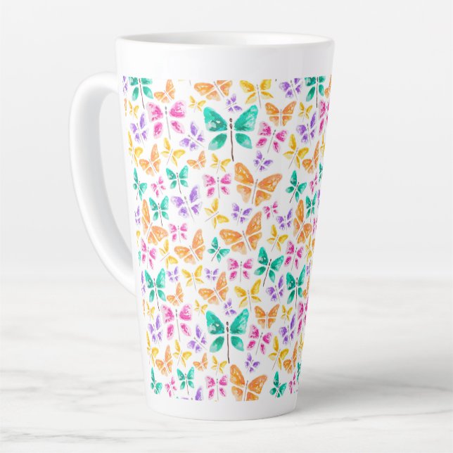 Butterfly Latte Tasse (Linke Ecke)