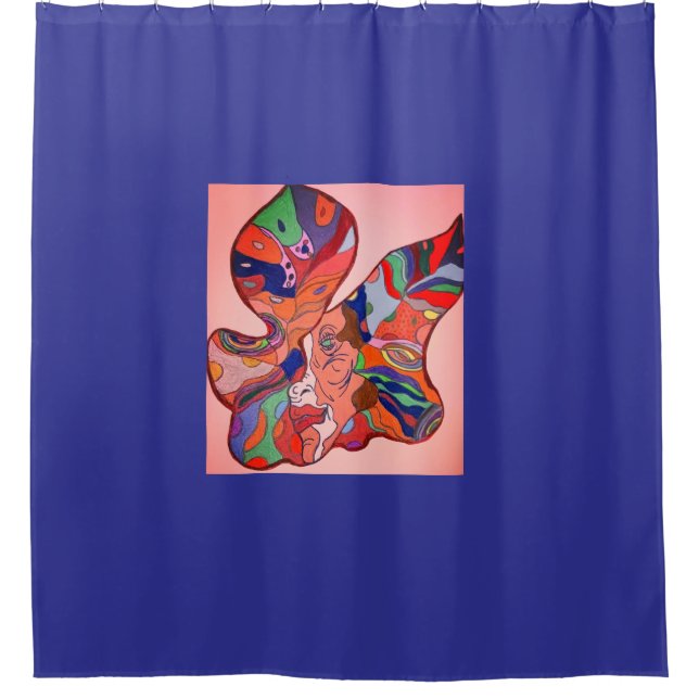 Butterfly Leaf Portrait Duschvorhang (Vorderseite)