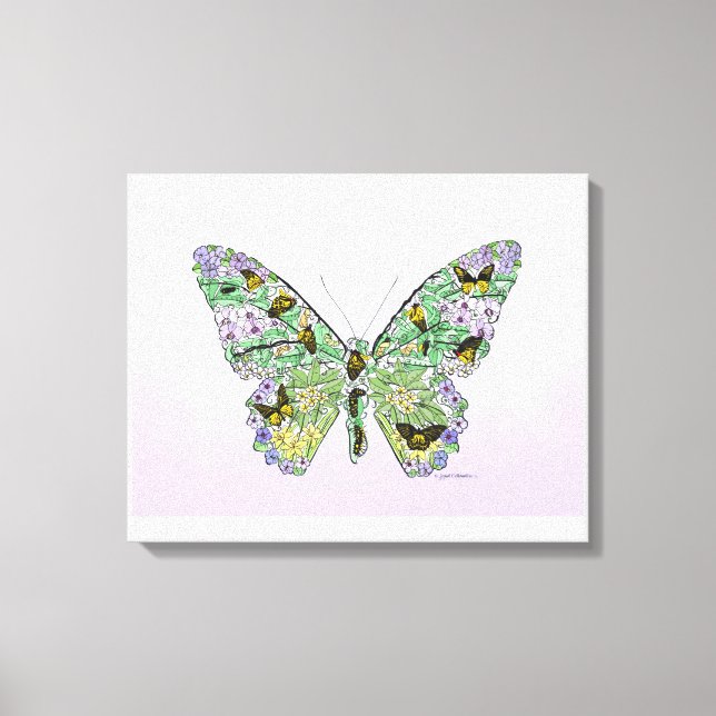 Butterfly-Lebenszyklus Leinwanddruck (Vorderseite)