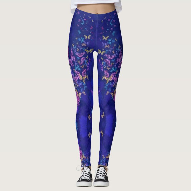 Butterfly Leggings Spring Design (Vorderseite)