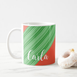 Butterfly Letter C Floral Tasse