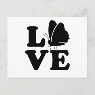 Butterfly Liebe Liebe Sprichwort Insekt Schmetterl Postkarte