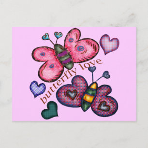 Butterfly Liebe T - Shirt und Geschenke für sie Postkarte