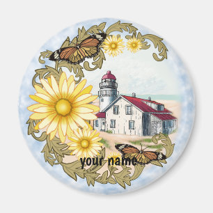 Butterfly Lighthouse-Magnet Magnet