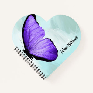 BUTTERFLY LILA BLAU NOTIZBUCH