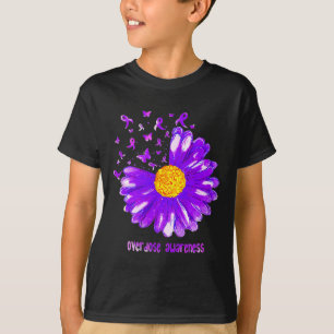Butterfly Lila Ribbon Sonnenblumen Überdosierung A T-Shirt