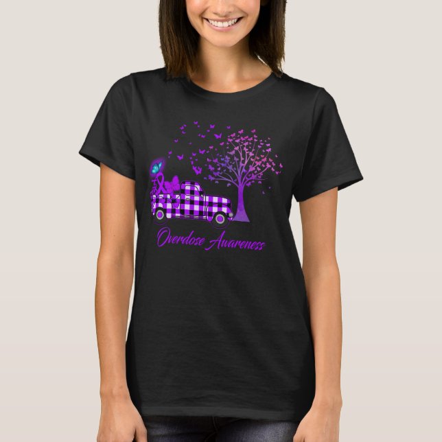 Butterfly Lila Überdosierung T-Shirt (Vorderseite)