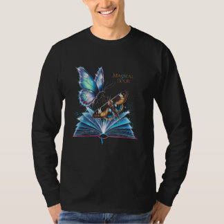 Butterfly Lover Bookworm Book Fairytale Magic Desi T-Shirt