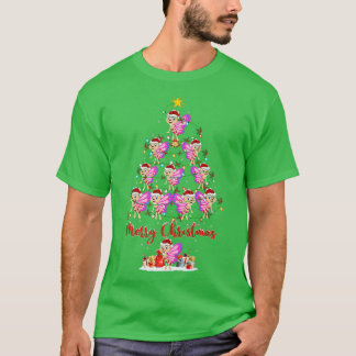 Butterfly Lover Matching Santa Butterfly Weihnacht T-Shirt