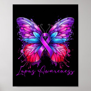 Butterfly Lupus Jahr des Bewusstseins Poster