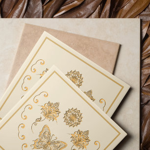 Butterfly Mandala Decorative Tile Fliese