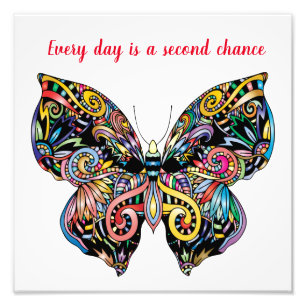 Butterfly Mandala Fotodruck