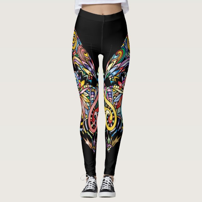 Butterfly Mandala Leggings (Vorderseite)