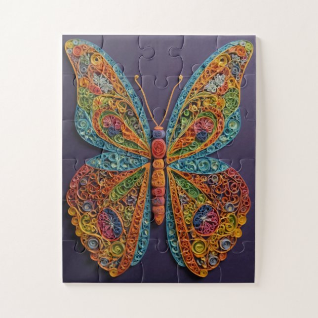 Butterfly Mandala Puzzle (Vertikal)