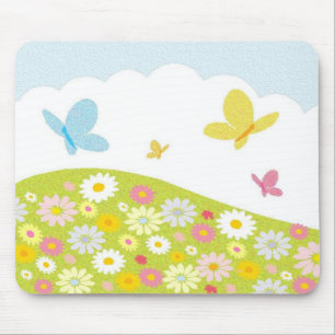 Butterfly Meadow Mouse Pad Mousepad