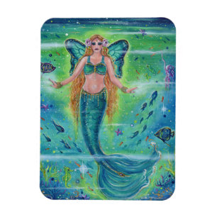 Butterfly Mermaid innerer Frieden von Renee Lavoie Magnet