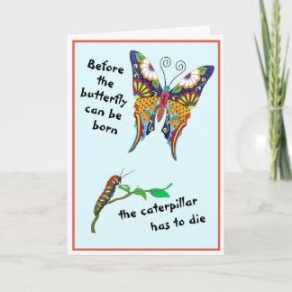 Butterfly-Metamorphose Karte