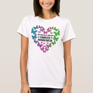 Butterfly Metastatic Breast Cancer Awareness T-Shirt