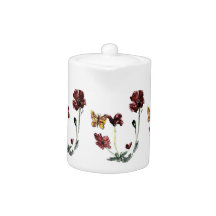 Butterfly Mohn Blume Blumenmotive