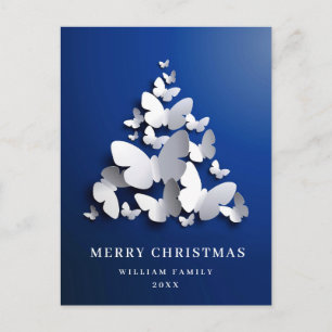 Butterfly Monarch Weihnachtsbaum Grußurlaub Postkarte